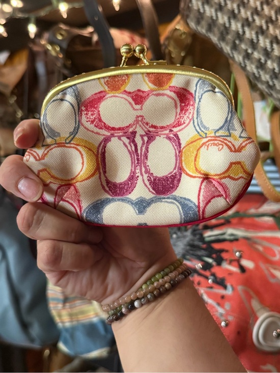 Coach Handbags - Coach kisslock Multicolor Coin Purse